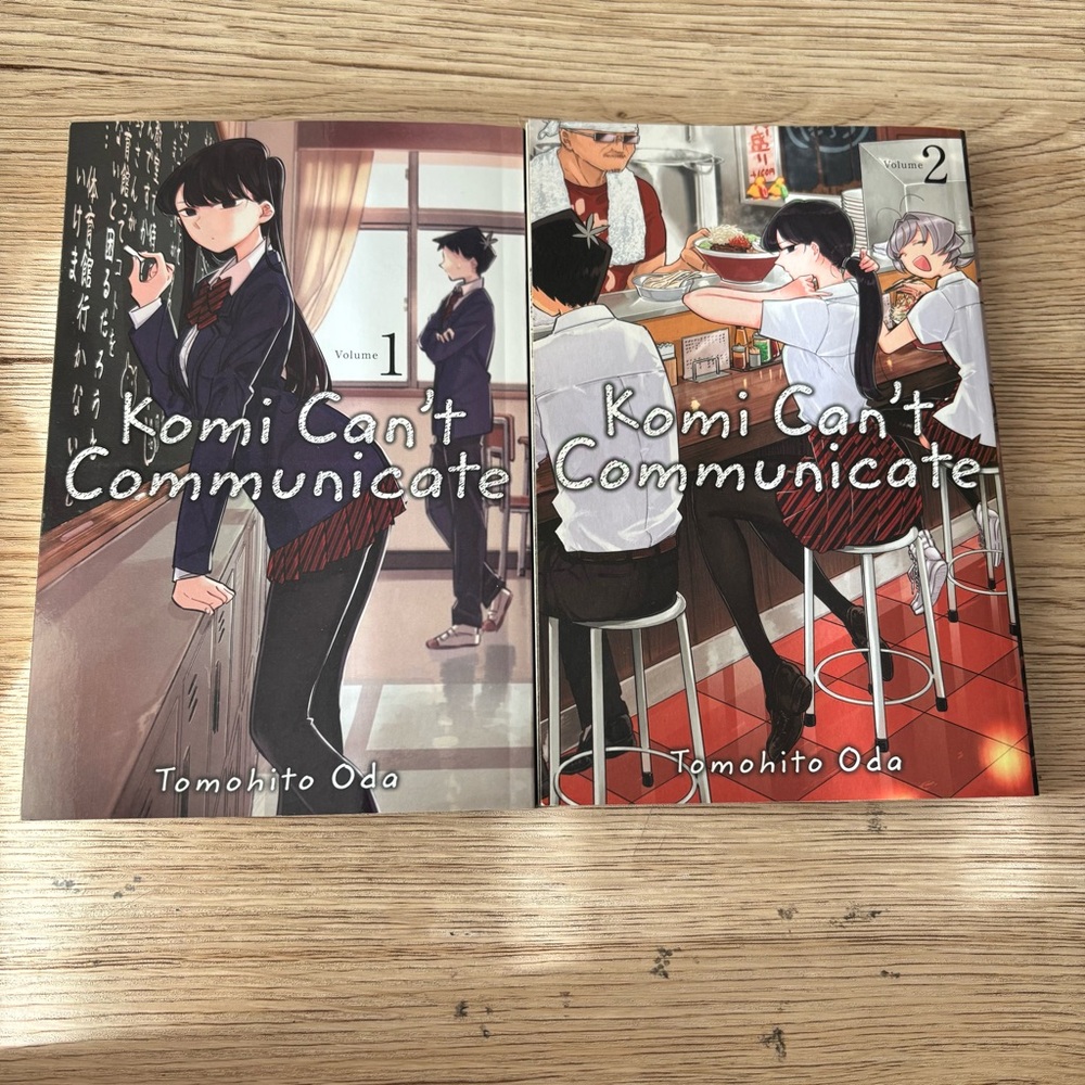 Komi Can't Communicate Manga Comic Book Volumes 1 and 2